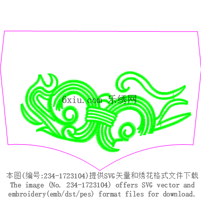 svg矢量绣花图下载
