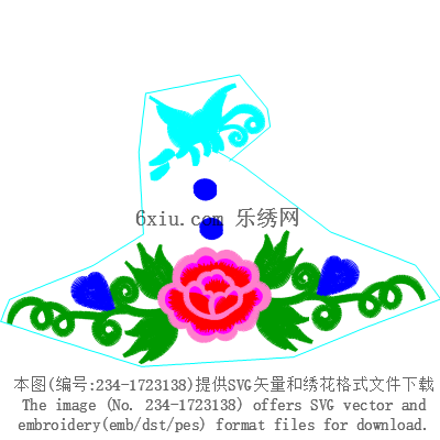 svg矢量绣花图下载