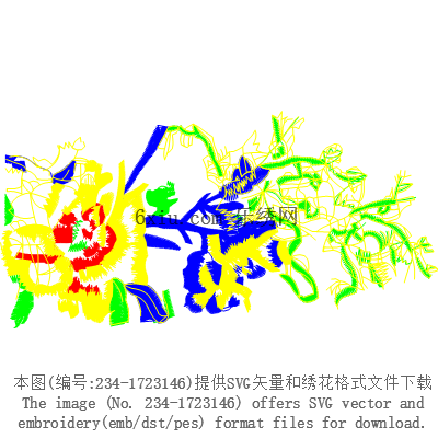 svg矢量绣花图下载