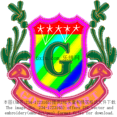 svg矢量绣花图下载