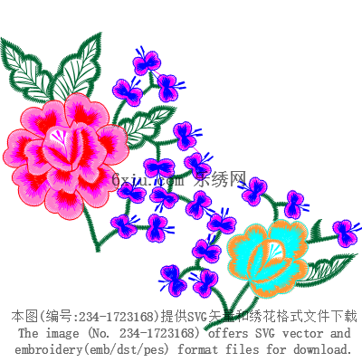 svg矢量绣花图下载