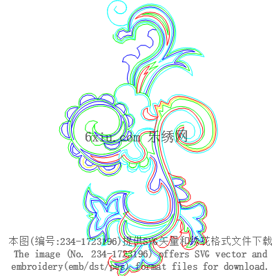 svg矢量绣花图下载