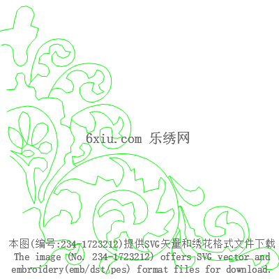 svg矢量绣花图下载