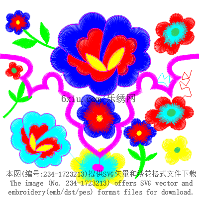 svg矢量绣花图下载