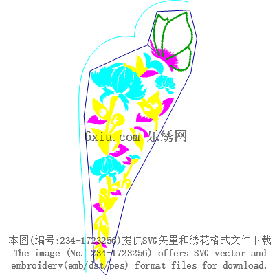 svg矢量绣花图下载