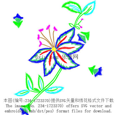 svg矢量绣花图下载
