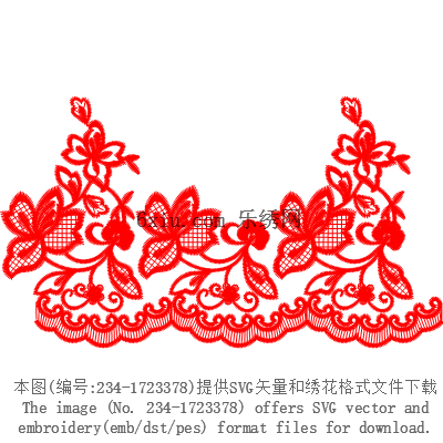 svg矢量绣花图下载