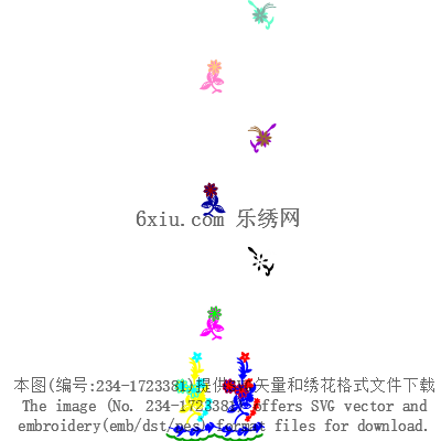 svg矢量绣花图下载