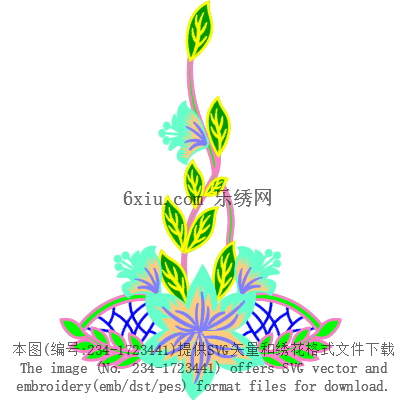 svg矢量绣花图下载