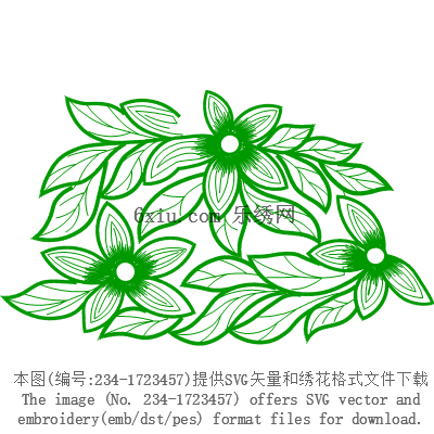 svg矢量绣花图下载