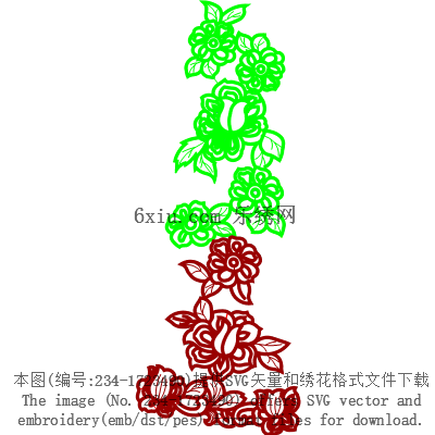 svg矢量绣花图下载