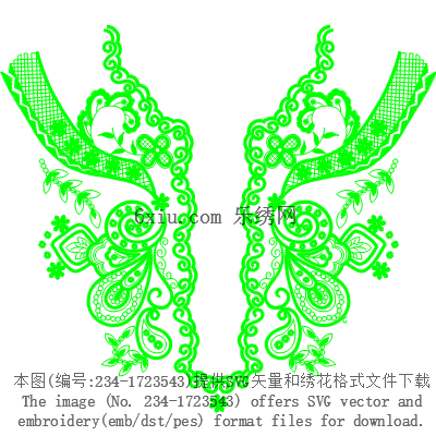 svg矢量绣花图下载