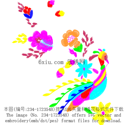 svg矢量绣花图下载