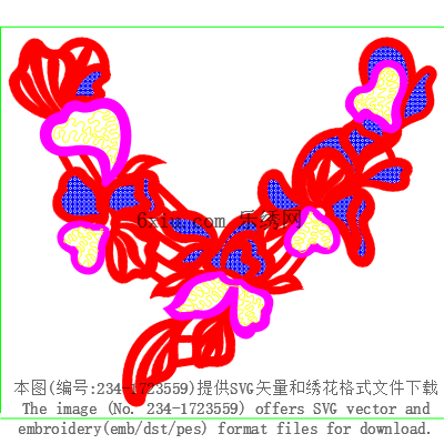 svg矢量绣花图下载