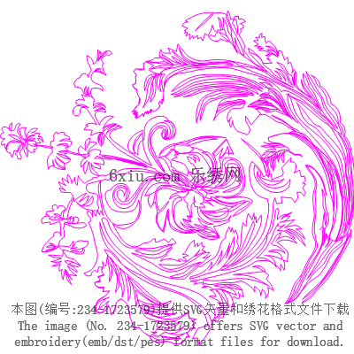 svg矢量绣花图下载
