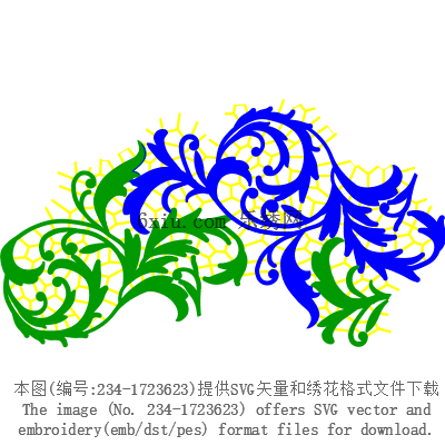 svg矢量绣花图下载
