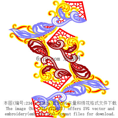 svg矢量绣花图下载