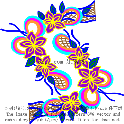 svg矢量绣花图下载