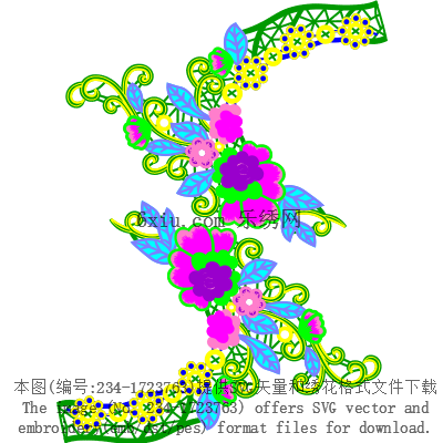 svg矢量绣花图下载
