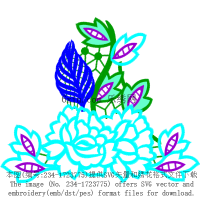 svg矢量绣花图下载