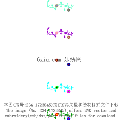 svg矢量绣花图下载
