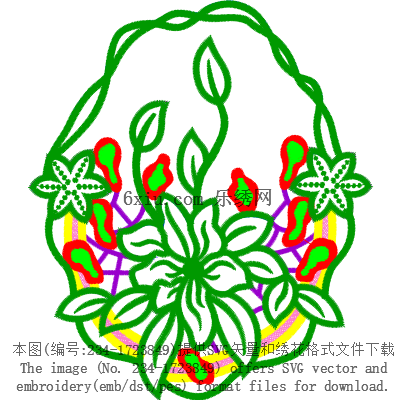 svg矢量绣花图下载
