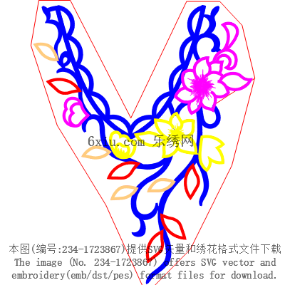 svg矢量绣花图下载