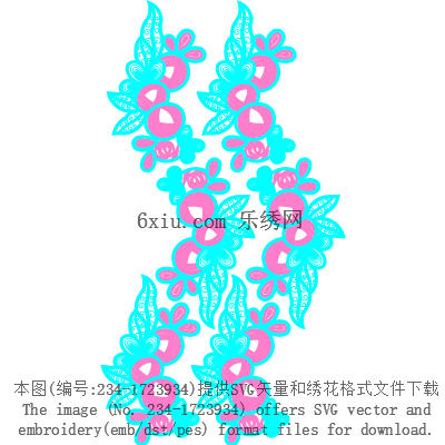 svg矢量绣花图下载
