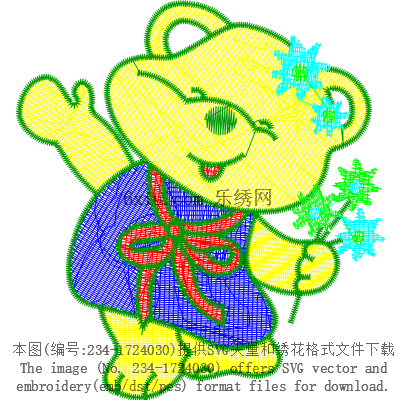 svg矢量绣花图下载