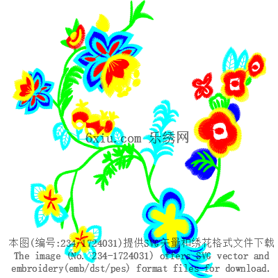 svg矢量绣花图下载