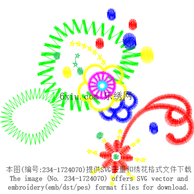 svg矢量绣花图下载