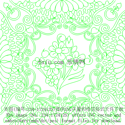 svg矢量绣花图下载