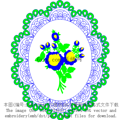 svg矢量绣花图下载