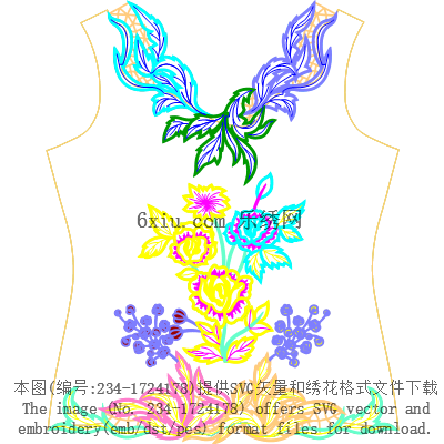 svg矢量绣花图下载