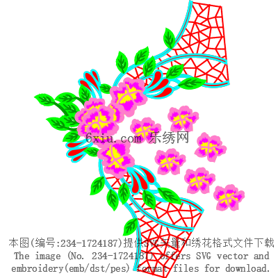 svg矢量绣花图下载