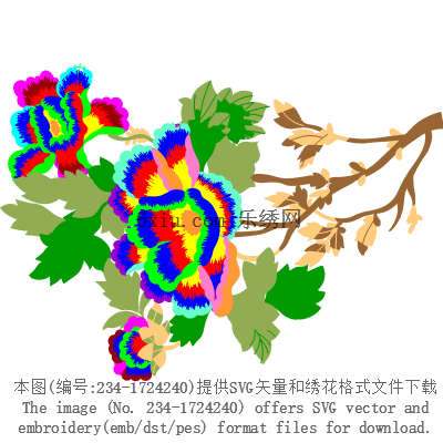 svg矢量绣花图下载