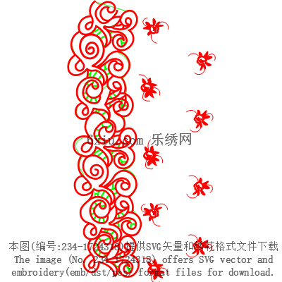 svg矢量绣花图下载