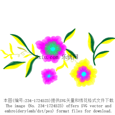 svg矢量绣花图下载