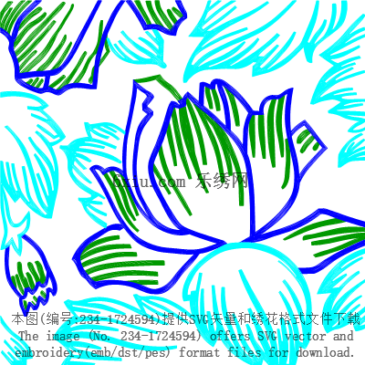 svg矢量绣花图下载