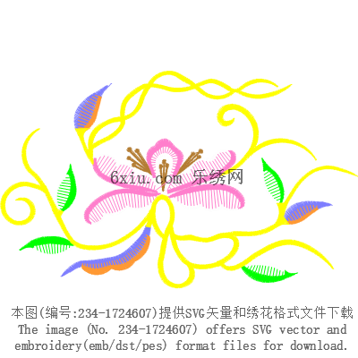 svg矢量绣花图下载