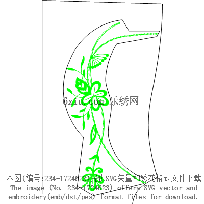 svg矢量绣花图下载