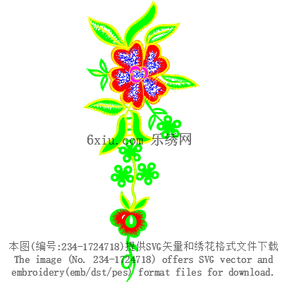 svg矢量绣花图下载