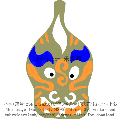 svg矢量绣花图下载