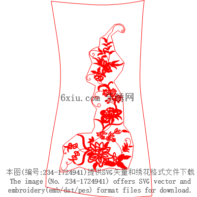 svg矢量绣花图下载