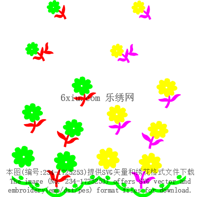 svg矢量绣花图下载