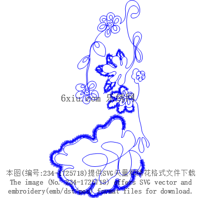 svg矢量绣花图下载