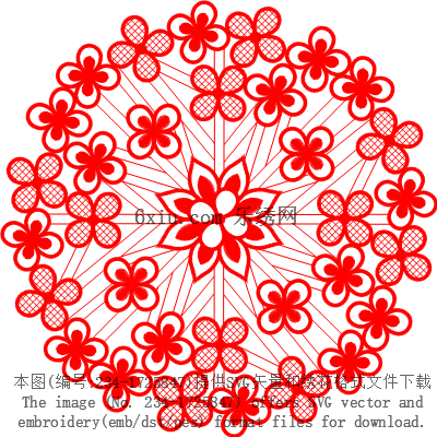 svg矢量绣花图下载