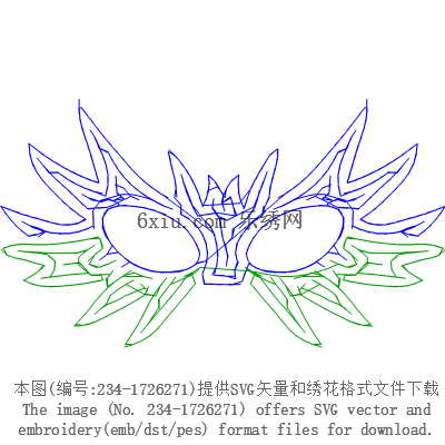 svg矢量绣花图下载
