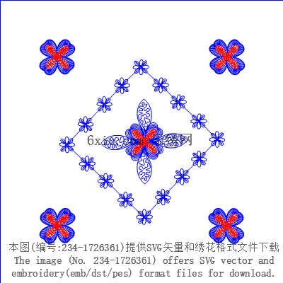 svg矢量绣花图下载