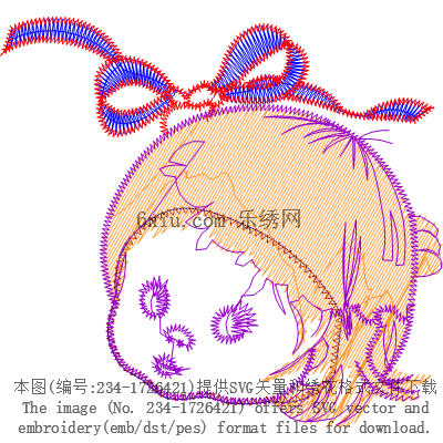 svg矢量绣花图下载